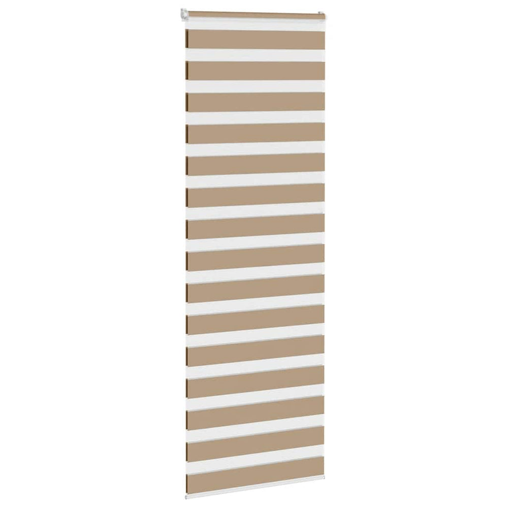 Zebro žaliuzė, smėlio rudos spalvos, 80x230 cm, audinys, plotis 75,9 cm, poliesteris