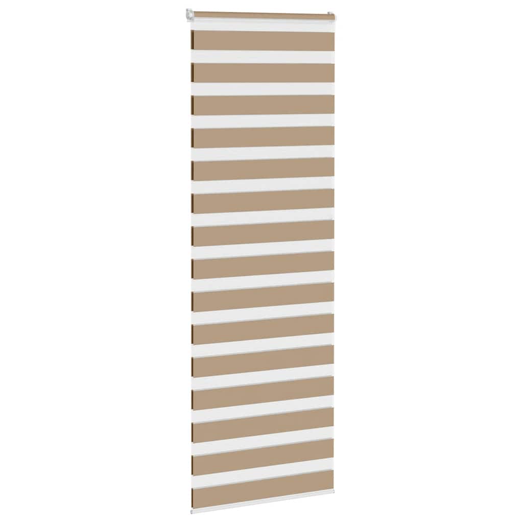 Zebro žaliuzė, smėlio rudos spalvos, 80x230 cm, audinys, plotis 75,9 cm, poliesteris
