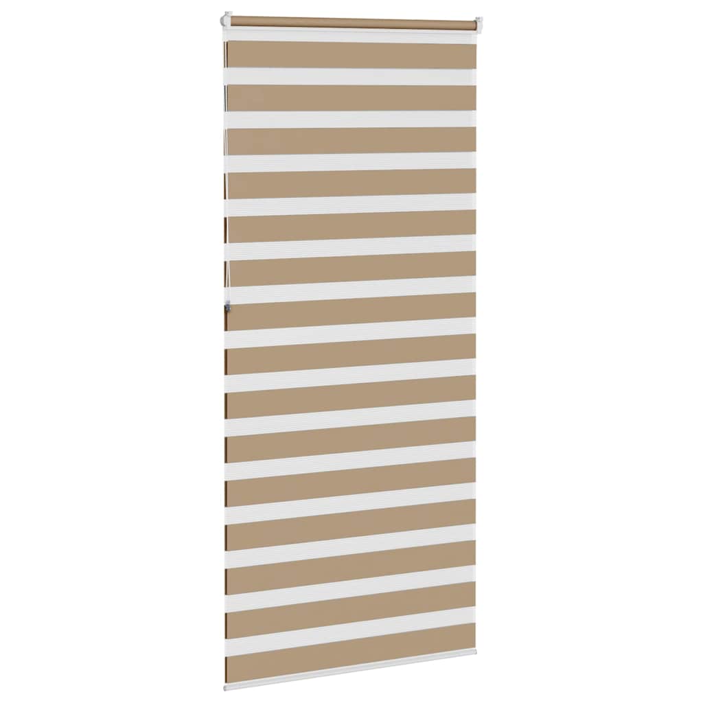 Zebro žaliuzė, smėlio rudos spalvos, 100x230 cm, audinys, plotis 95,9 cm, poliesteris