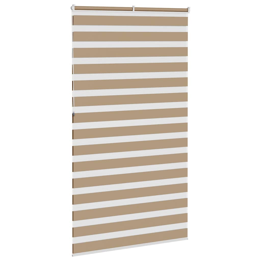 Zebro žaliuzė, smėlio rudos spalvos, 135x230 cm, audinys, plotis 130,9 cm, poliesteris