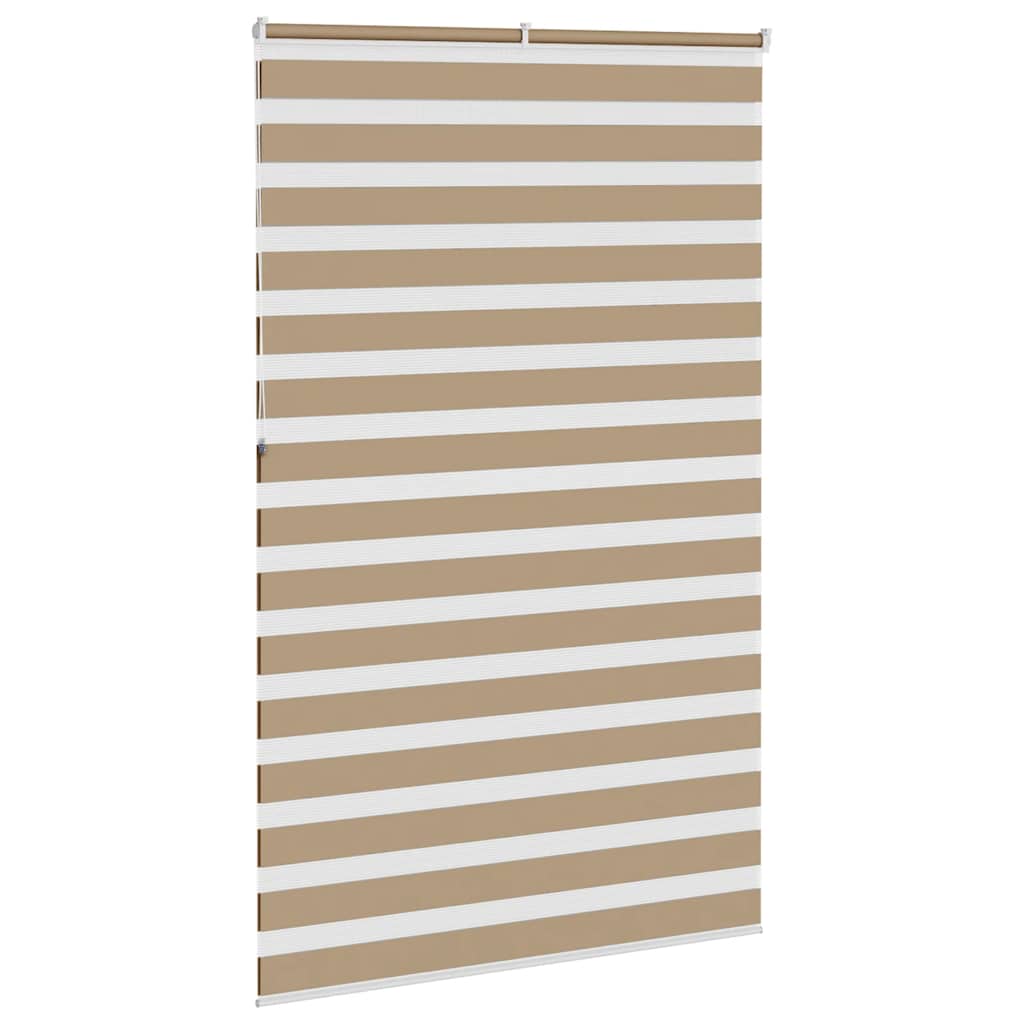 Zebro žaliuzė, smėlio rudos spalvos, 140x230 cm, audinys, plotis 135,9 cm, poliesteris