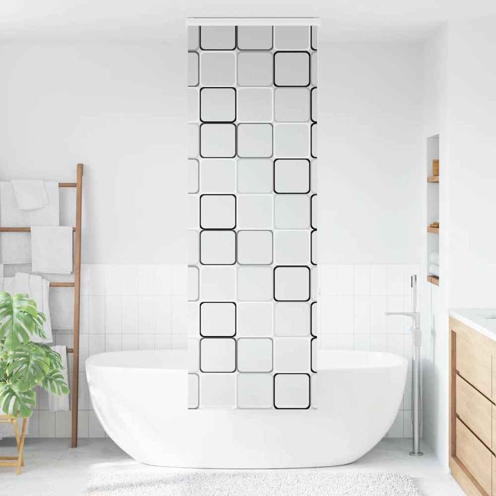 Dušo roletas su kasete, 80x240 cm, audinio plotis 76 cm