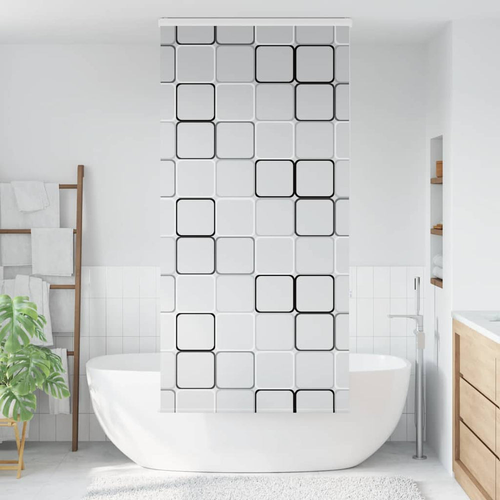 Dušo roletas su kasete, 110x240 cm, audinio plotis 106 cm