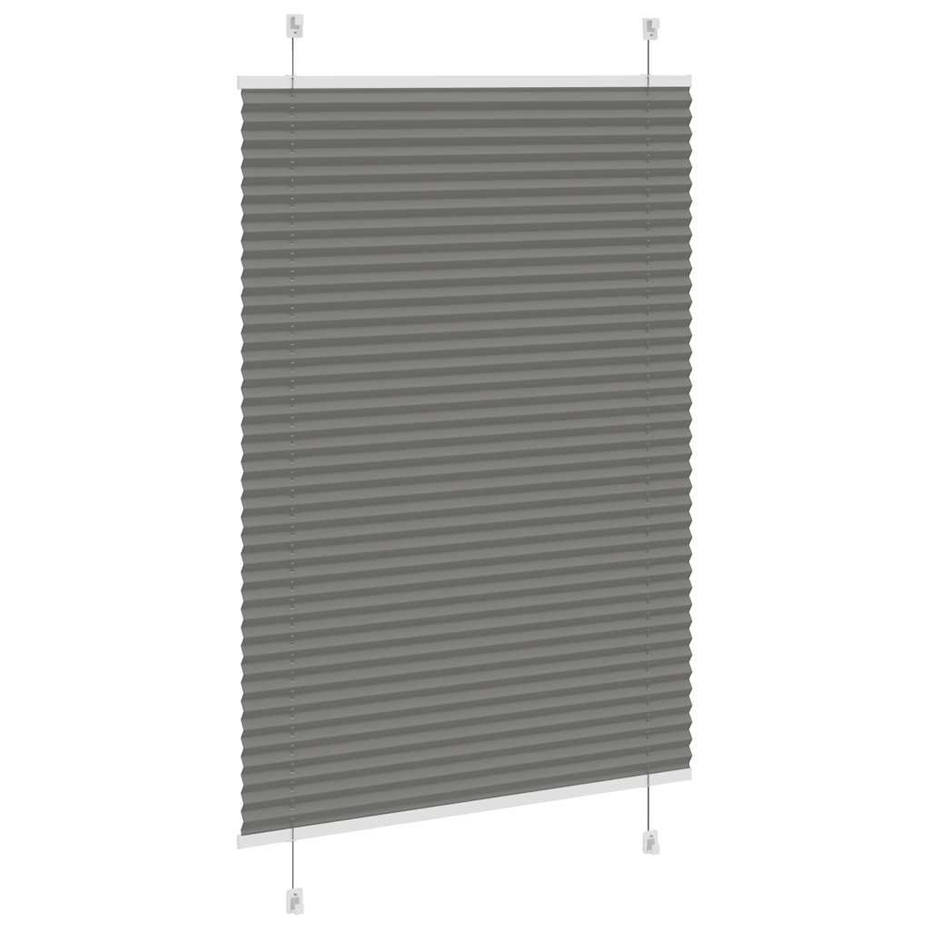 Plisuotas roletas antracitas 90x100 cm audinio plotis 89,4 cm