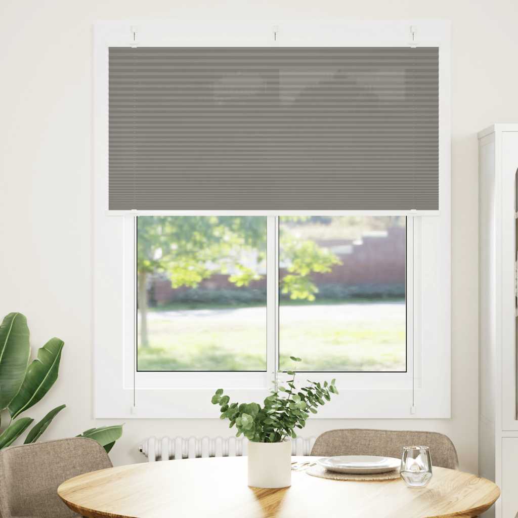 Plisuotas roletas antracitas 120x150 cm audinio plotis 119,4 cm