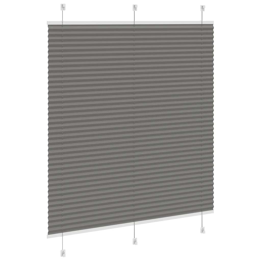 Plisuotas roletas antracitas 120x150 cm audinio plotis 119,4 cm
