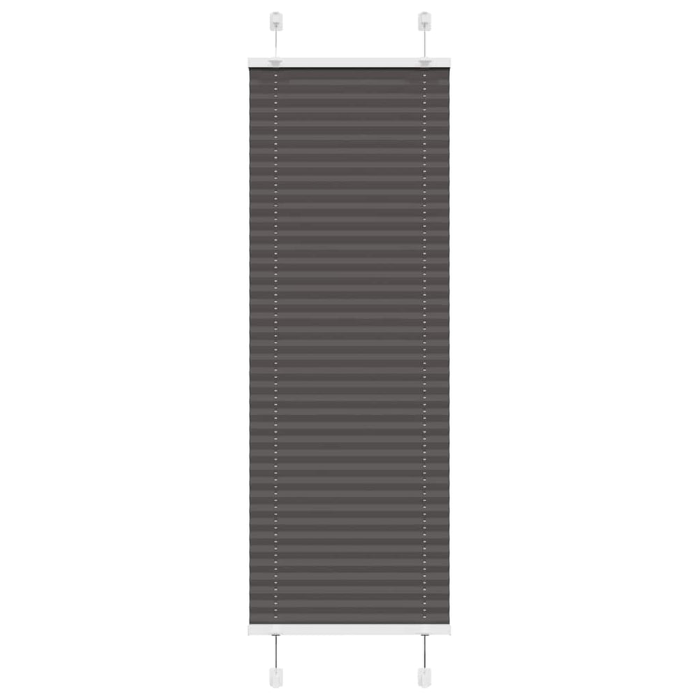 Plisuota žaliuze juoda 40x100 cm audinio plotis 39,4 cm