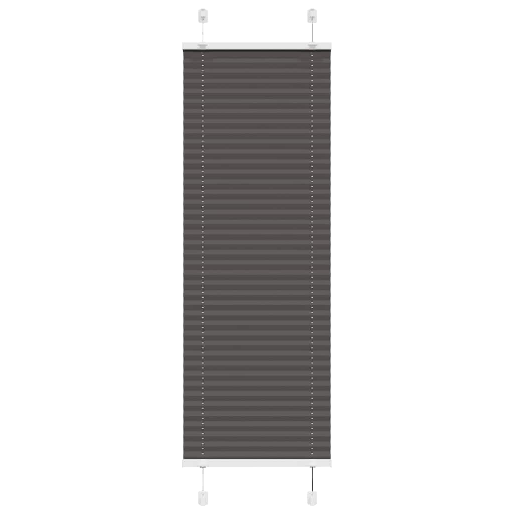 Plisuota žaliuze juoda 40x100 cm audinio plotis 39,4 cm