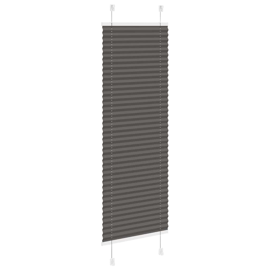 Plisuota žaliuze juoda 40x100 cm audinio plotis 39,4 cm