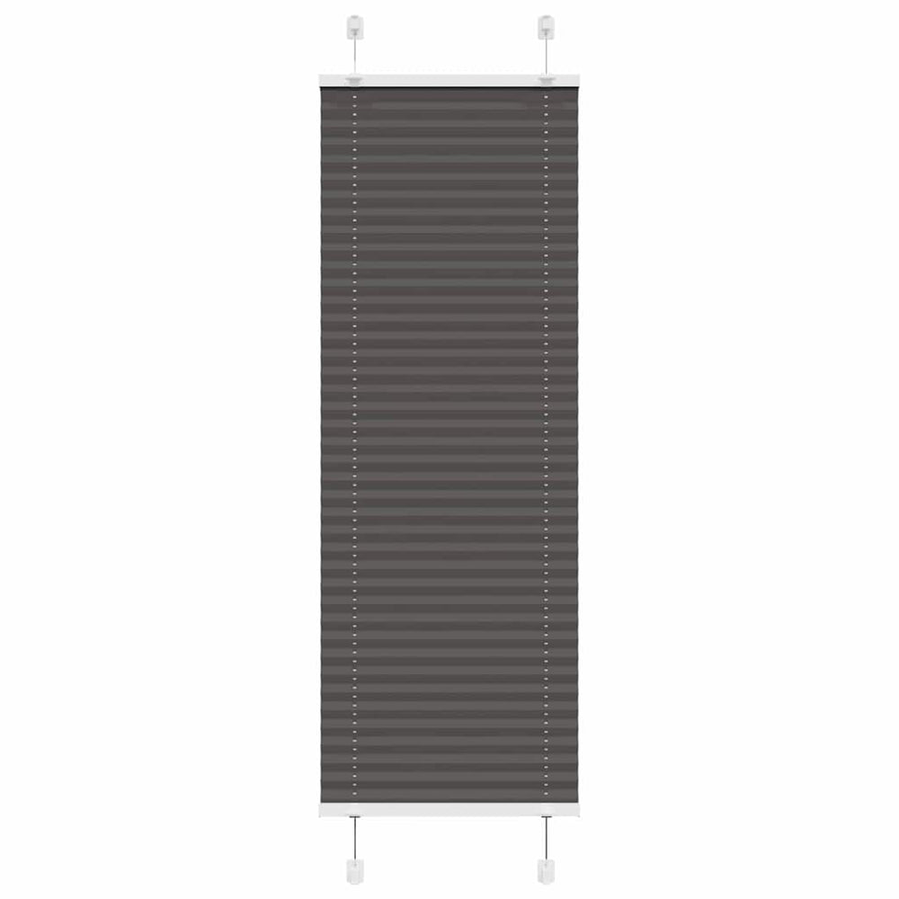 Plisuota žaliuze juoda 50x100 cm audinio plotis 49,4 cm