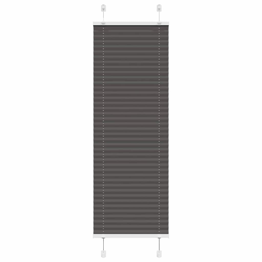 Plisuota žaliuze juoda 50x100 cm audinio plotis 49,4 cm