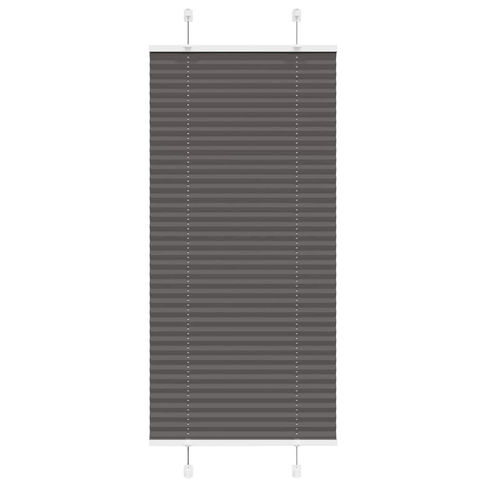 Plisuota žaliuze juoda 60x100 cm audinio plotis 59,4 cm