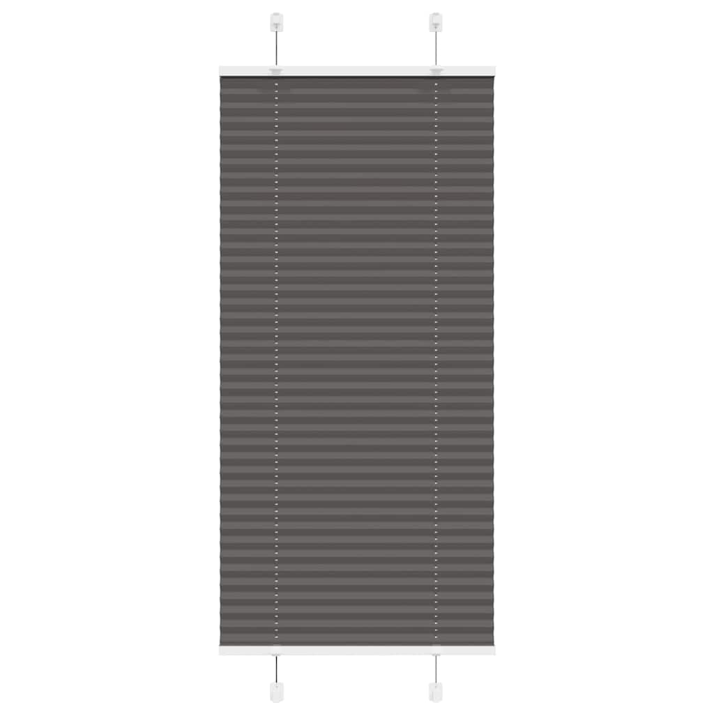 Plisuota žaliuze juoda 65x100 cm audinio plotis 64,4 cm