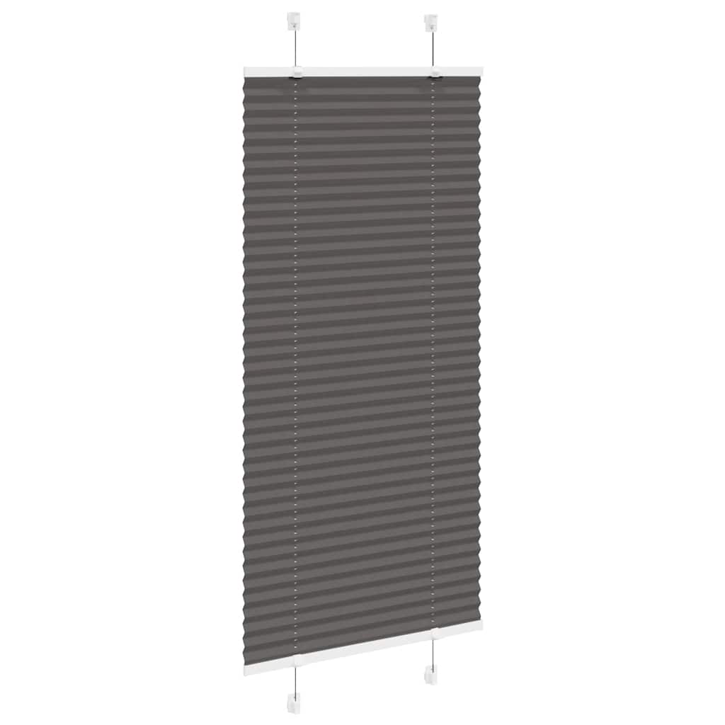 Plisuota žaliuze juoda 65x100 cm audinio plotis 64,4 cm