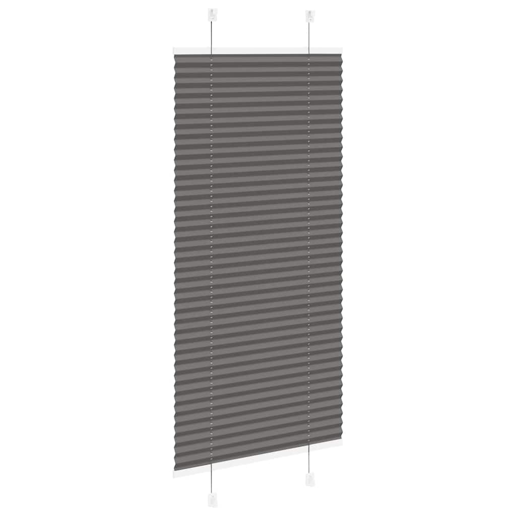 Plisuota žaliuze juoda 65x100 cm audinio plotis 64,4 cm