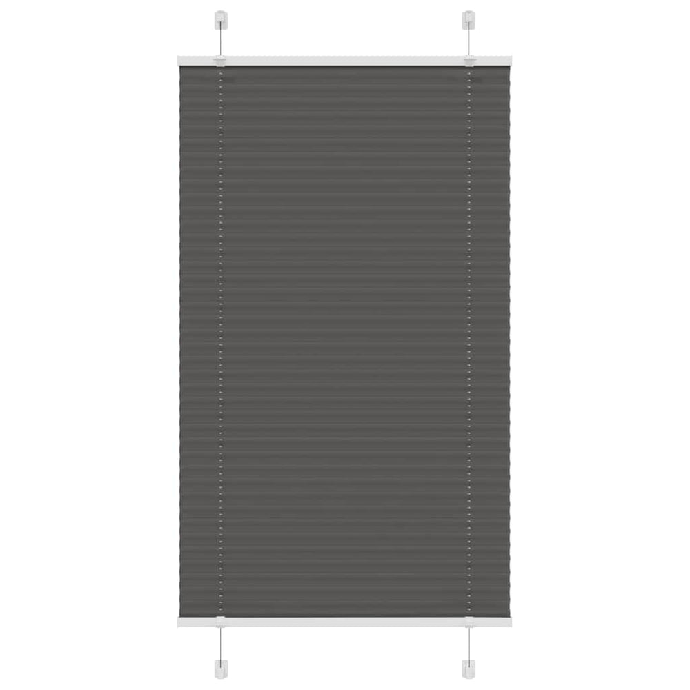 Plisuota žaliuze juoda 70x100 cm audinio plotis 69,4 cm