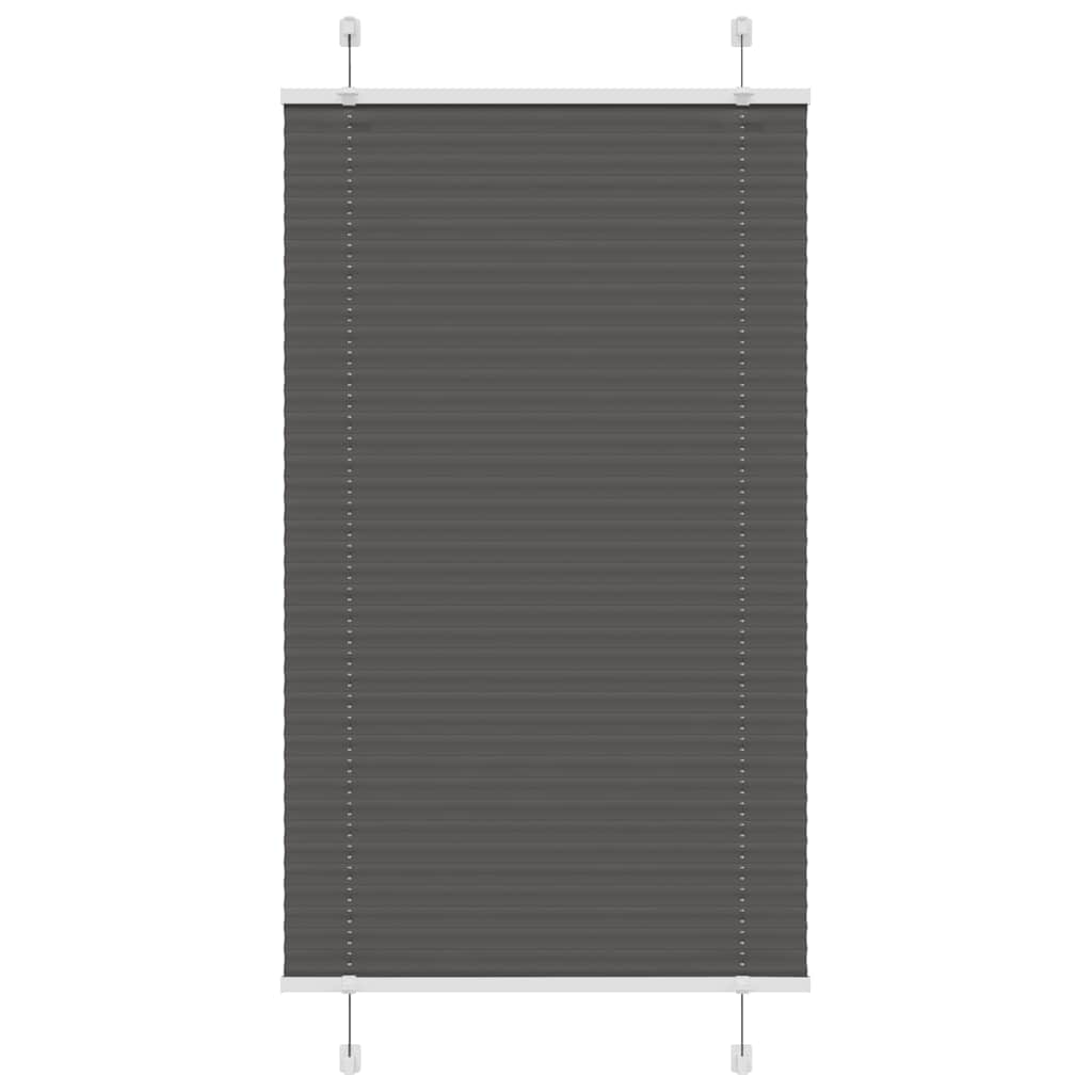 Plisuota žaliuze juoda 70x100 cm audinio plotis 69,4 cm