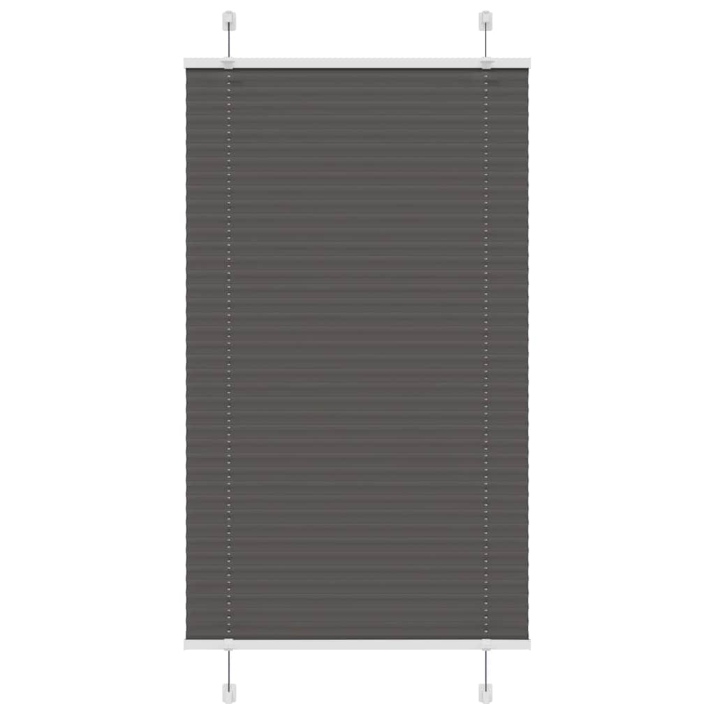 Plisuota žaliuze juoda 75x100 cm audinio plotis 74,4 cm