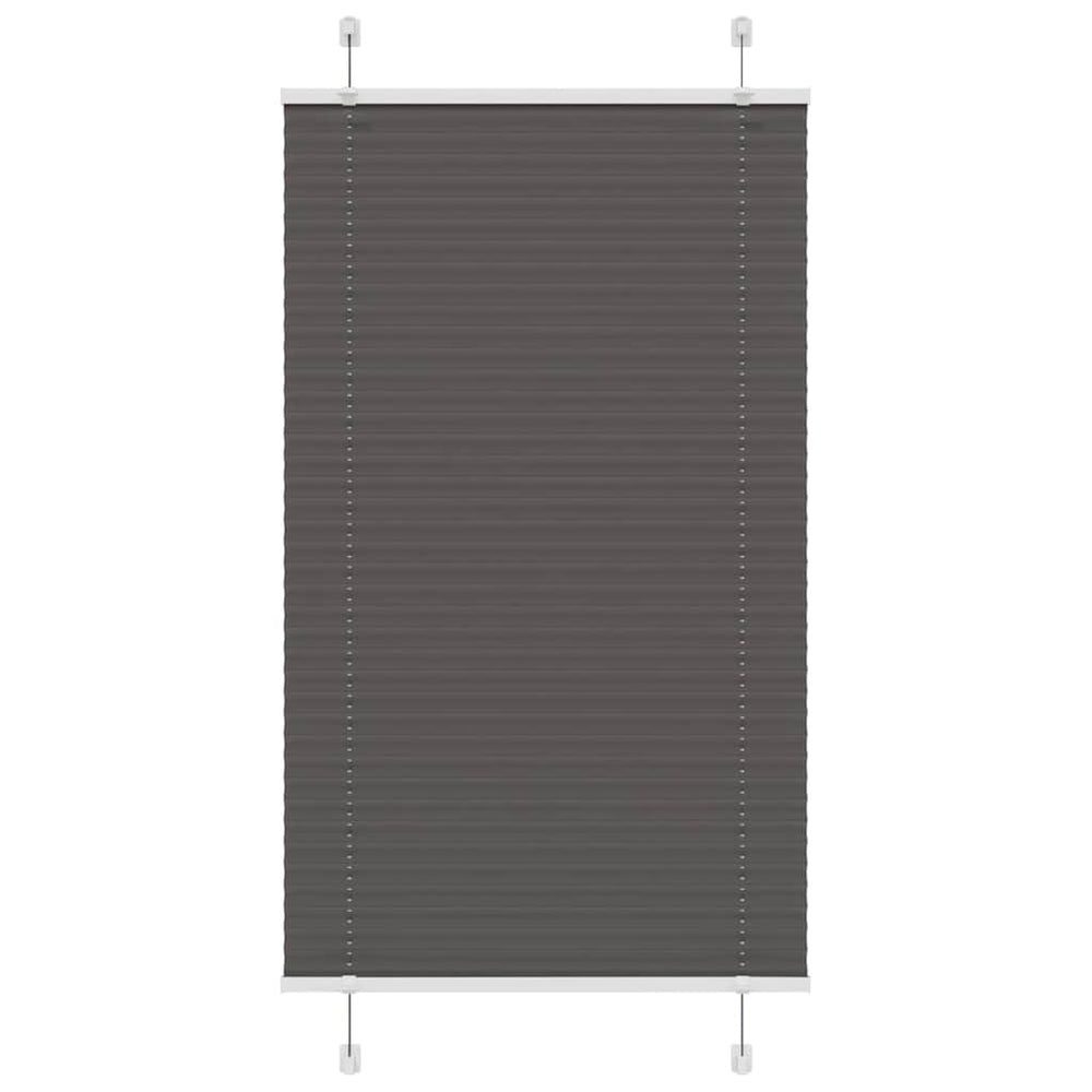 Plisuota žaliuze juoda 80x100 cm audinio plotis 79,4 cm