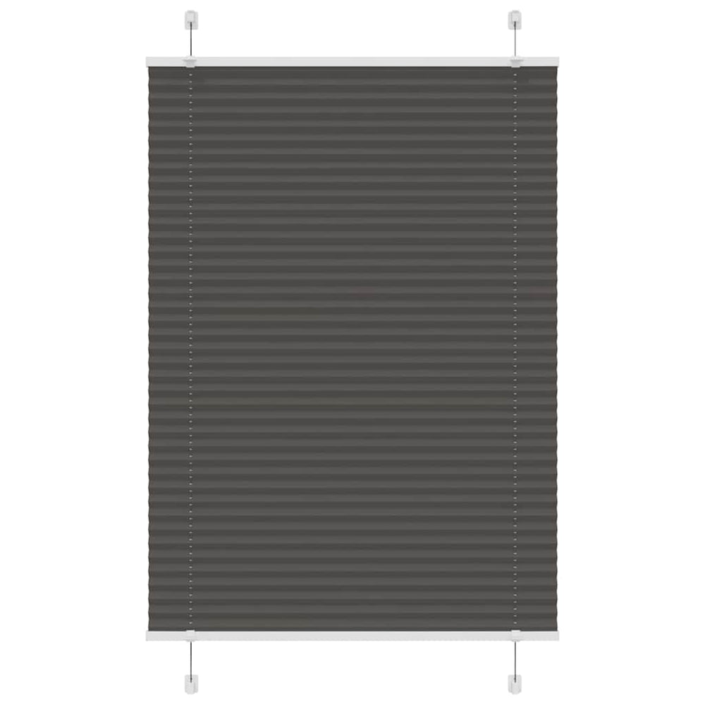 Plisuota žaliuze juoda 95x100 cm audinio plotis 94,4 cm