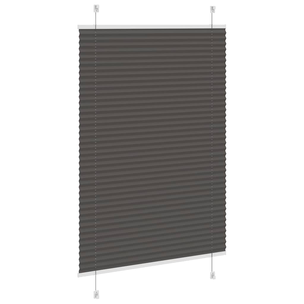 Plisētā žalūzija melna 95x100 cm auduma platums 94,4 cm