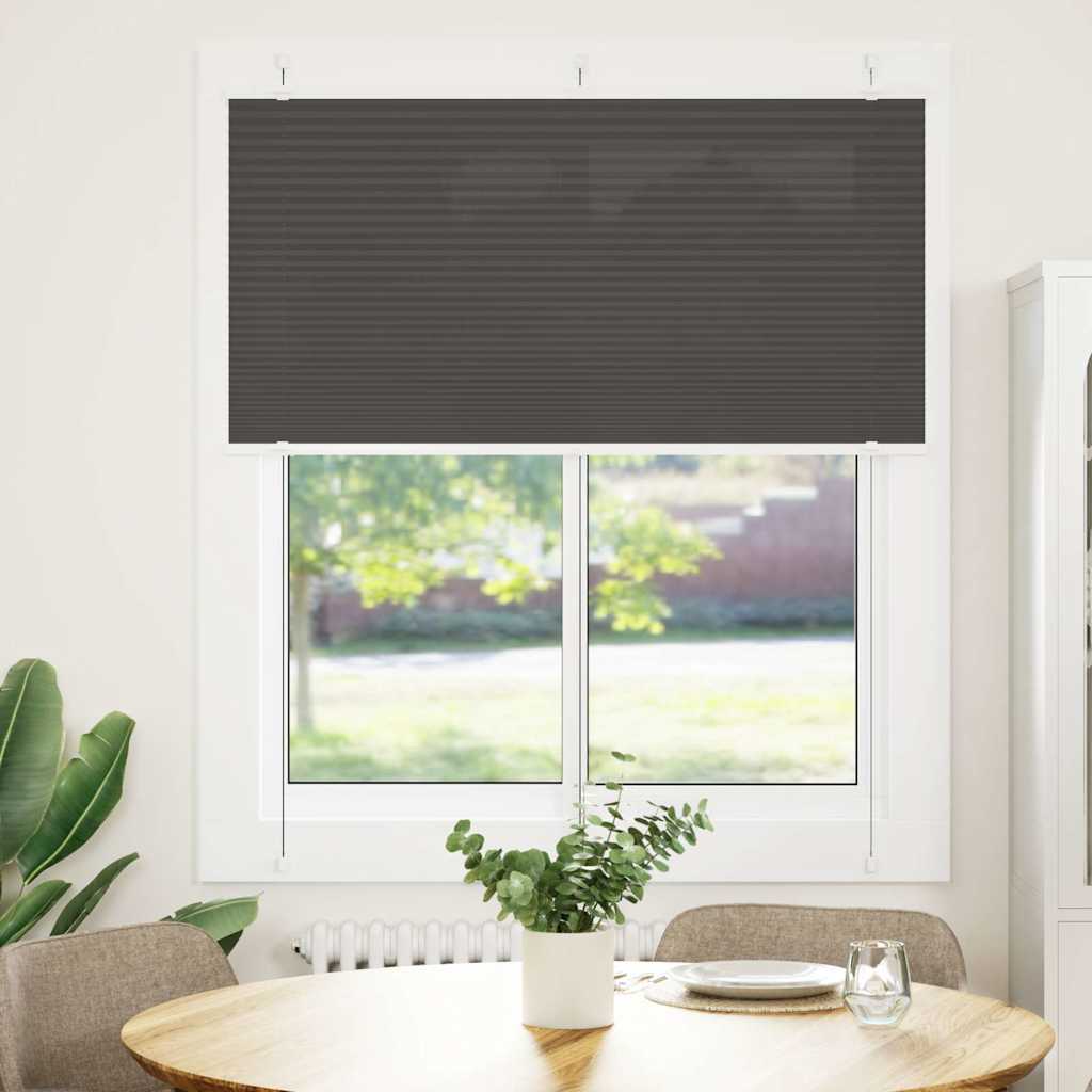 plisuota žaliuze juoda 120x100 cm audinio plotis 119,4 cm