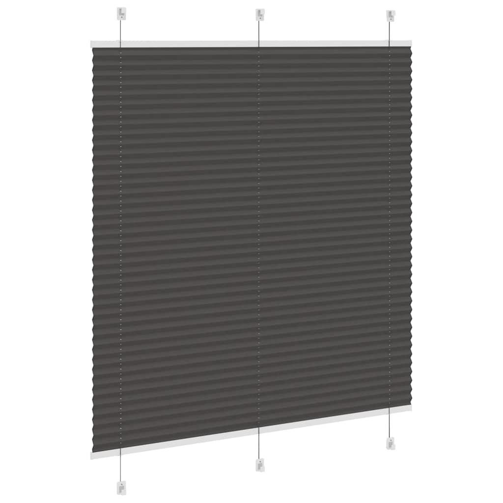 plisuota žaliuze juoda 120x100 cm audinio plotis 119,4 cm