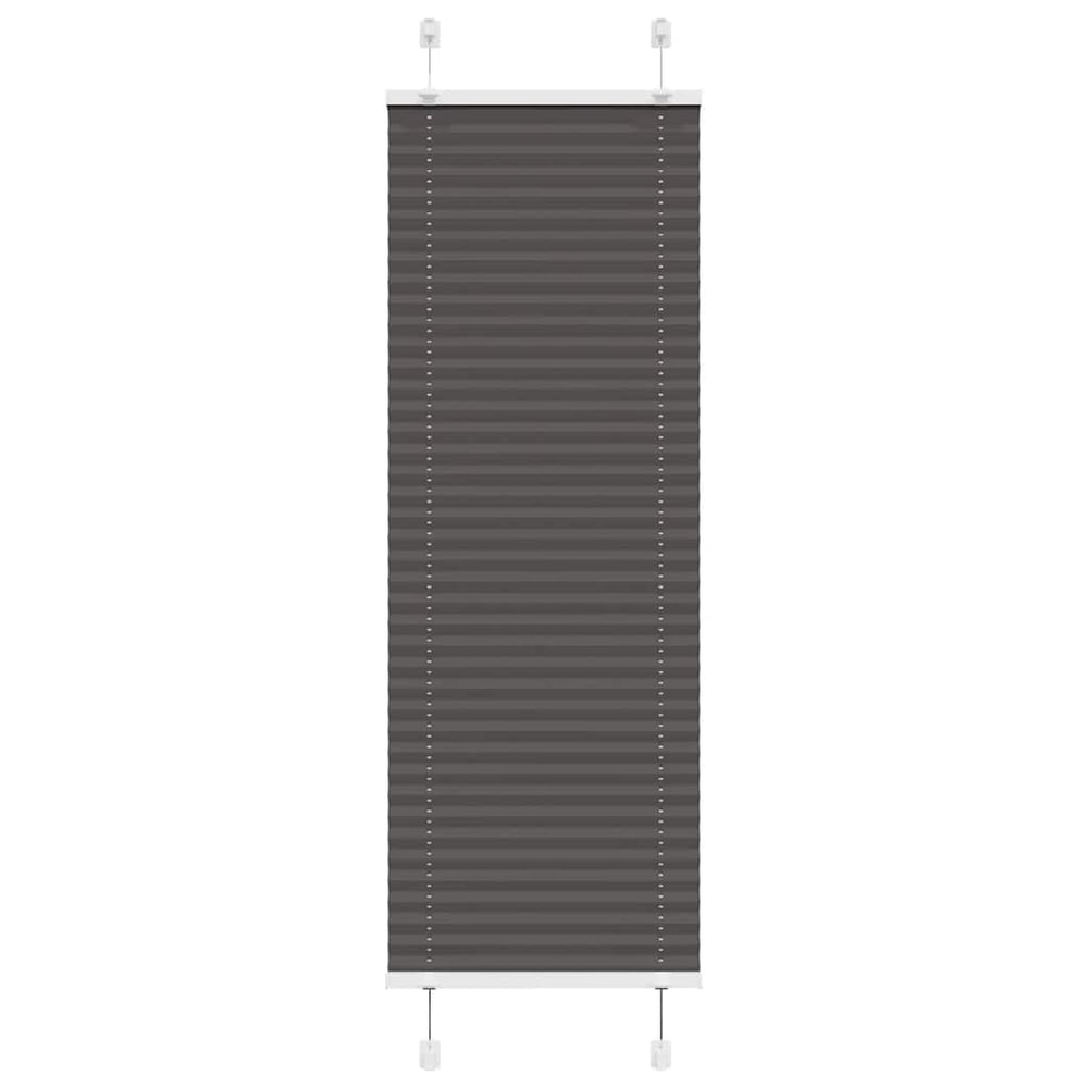 Plisuota žaliuze juoda 40x150 cm audinio plotis 39,4 cm