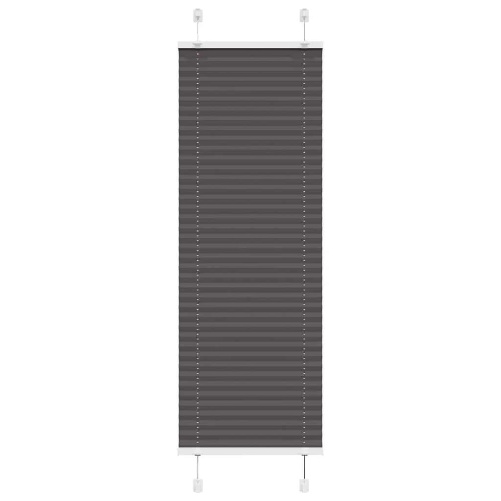 Plisuota žaliuze juoda 40x150 cm audinio plotis 39,4 cm