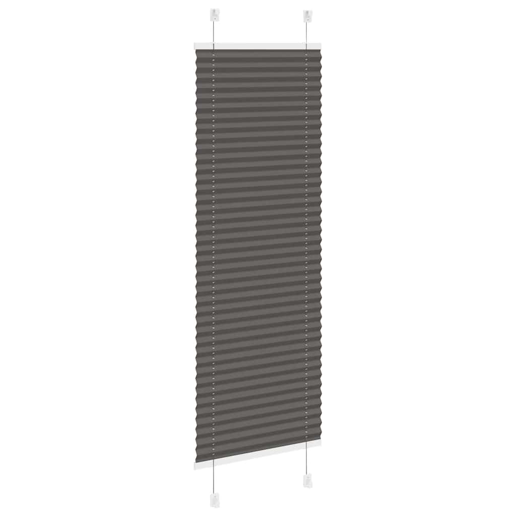 Plisuota žaliuze juoda 40x150 cm audinio plotis 39,4 cm