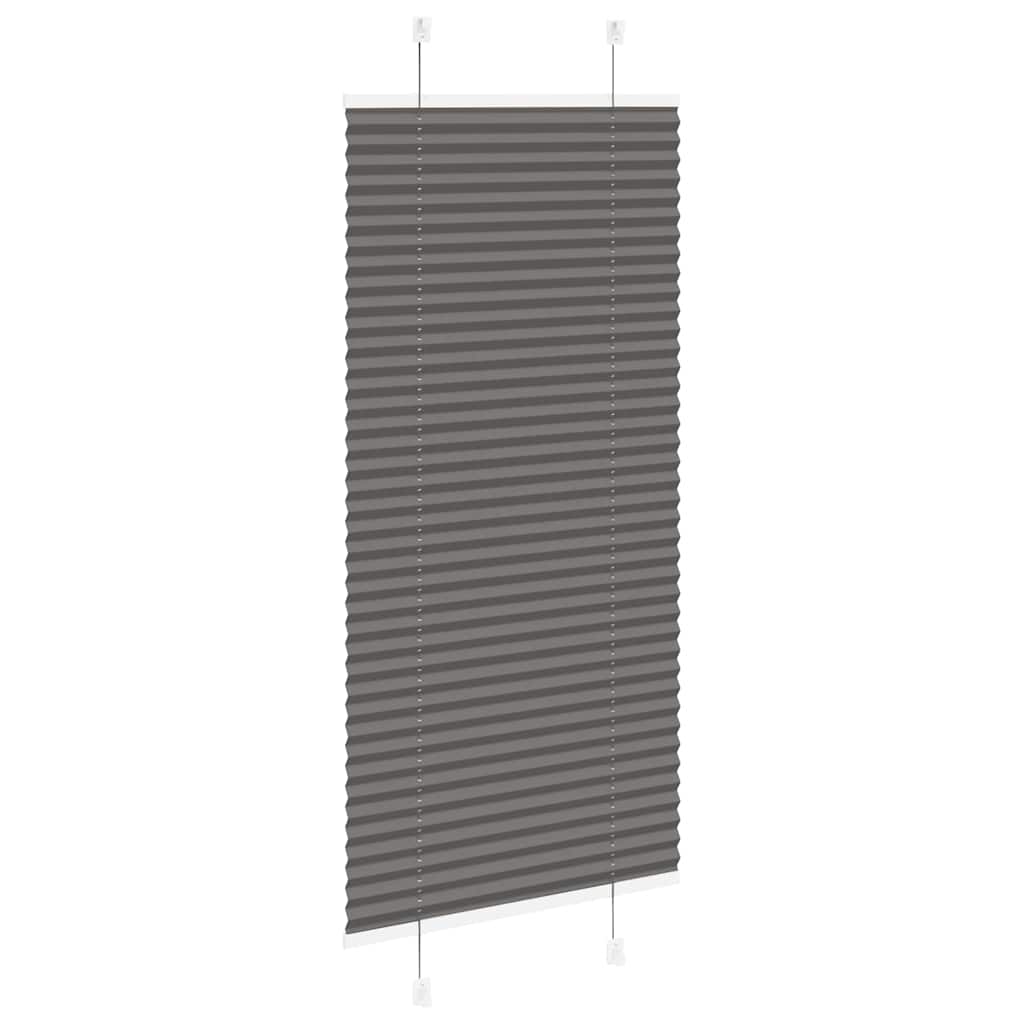 Plisuota žaliuze juoda 55x150 cm audinio plotis 54,4 cm