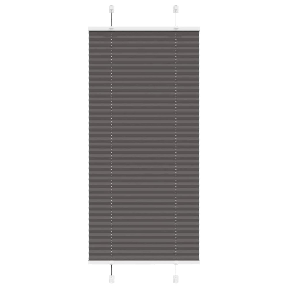 Plisuota žaliuze juoda 65x150 cm audinio plotis 64,4 cm