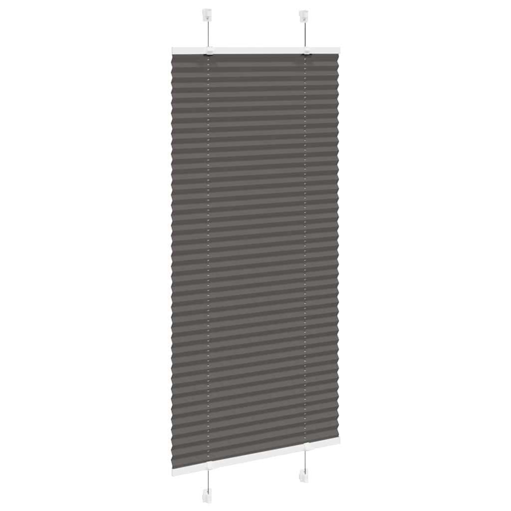 Plisuota žaliuze juoda 65x150 cm audinio plotis 64,4 cm