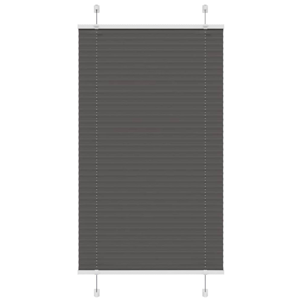 Plisuota žaliuze juoda 70x150 cm audinio plotis 69,4 cm