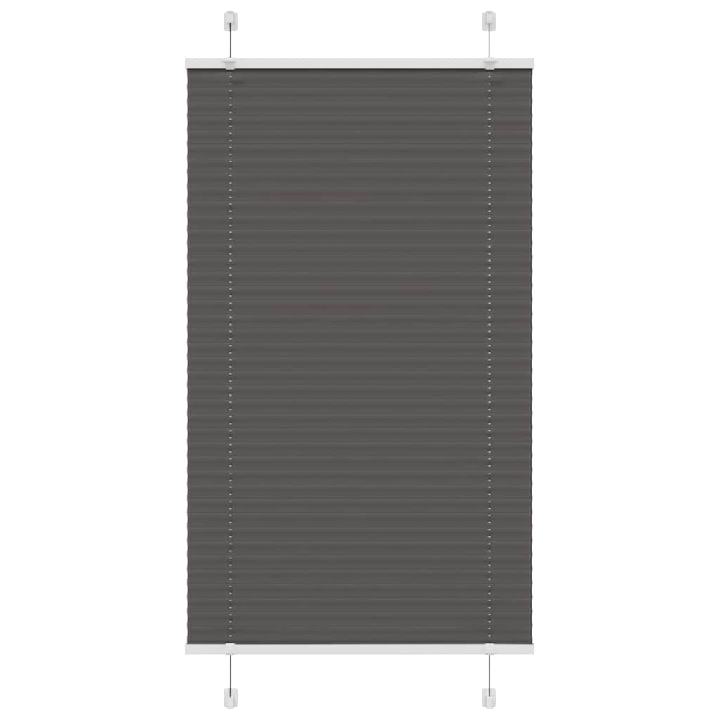 Plisuota žaliuze juoda 70x150 cm audinio plotis 69,4 cm