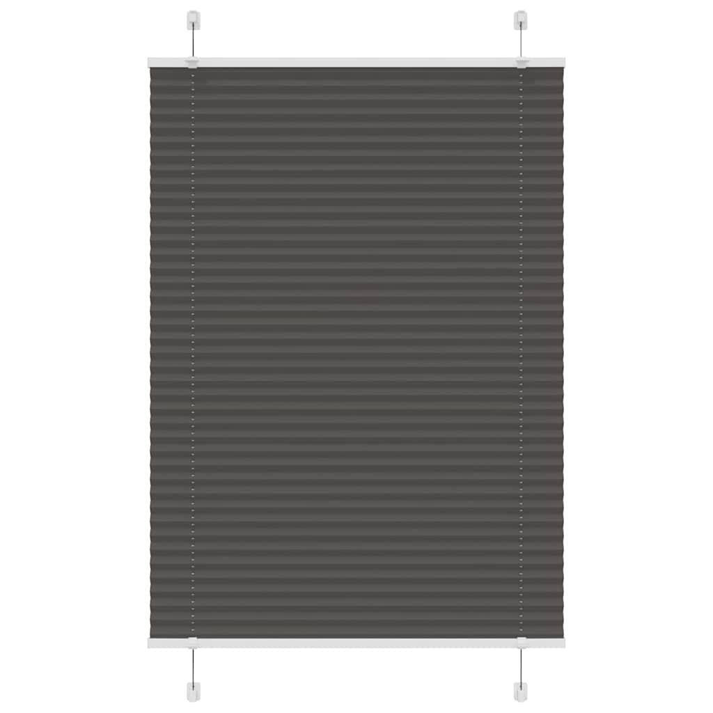 Plisuota žaliuze juoda 85x150 cm audinio plotis 84,4 cm