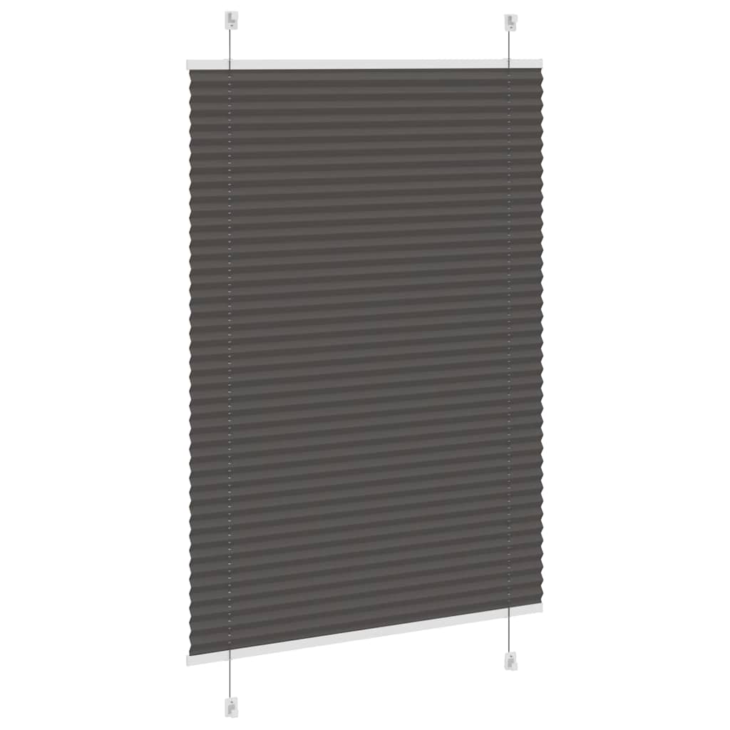 Plisuota žaliuze juoda 85x150 cm audinio plotis 84,4 cm