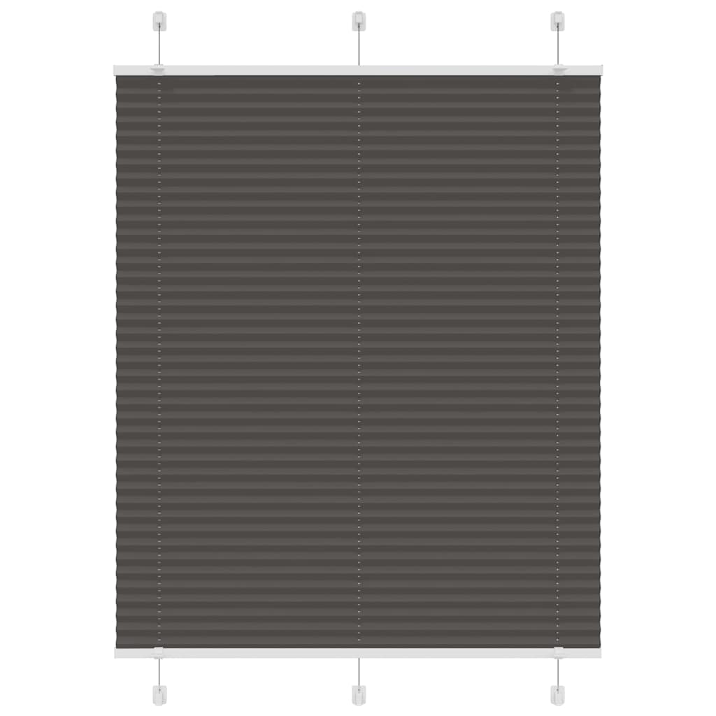 Plisētā žalūzija melna 105x150 cm auduma platums 104,4 cm