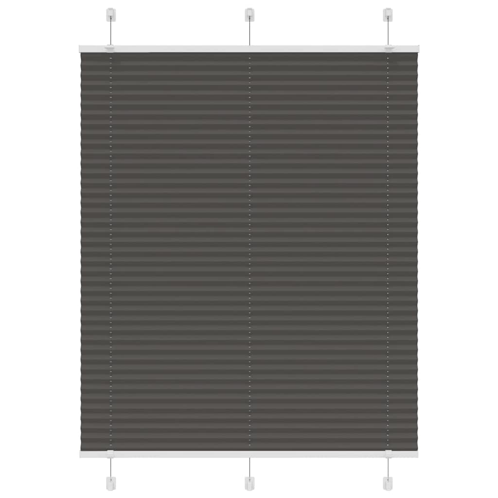 Plisuota žaliuze juoda 110x150 cm audinio plotis 109,4 cm