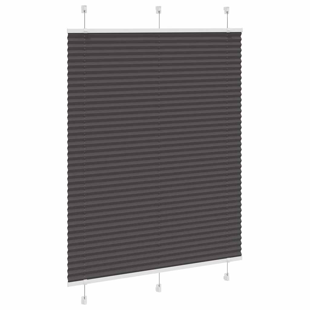 Plisuota žaliuze juoda 110x150 cm audinio plotis 109,4 cm