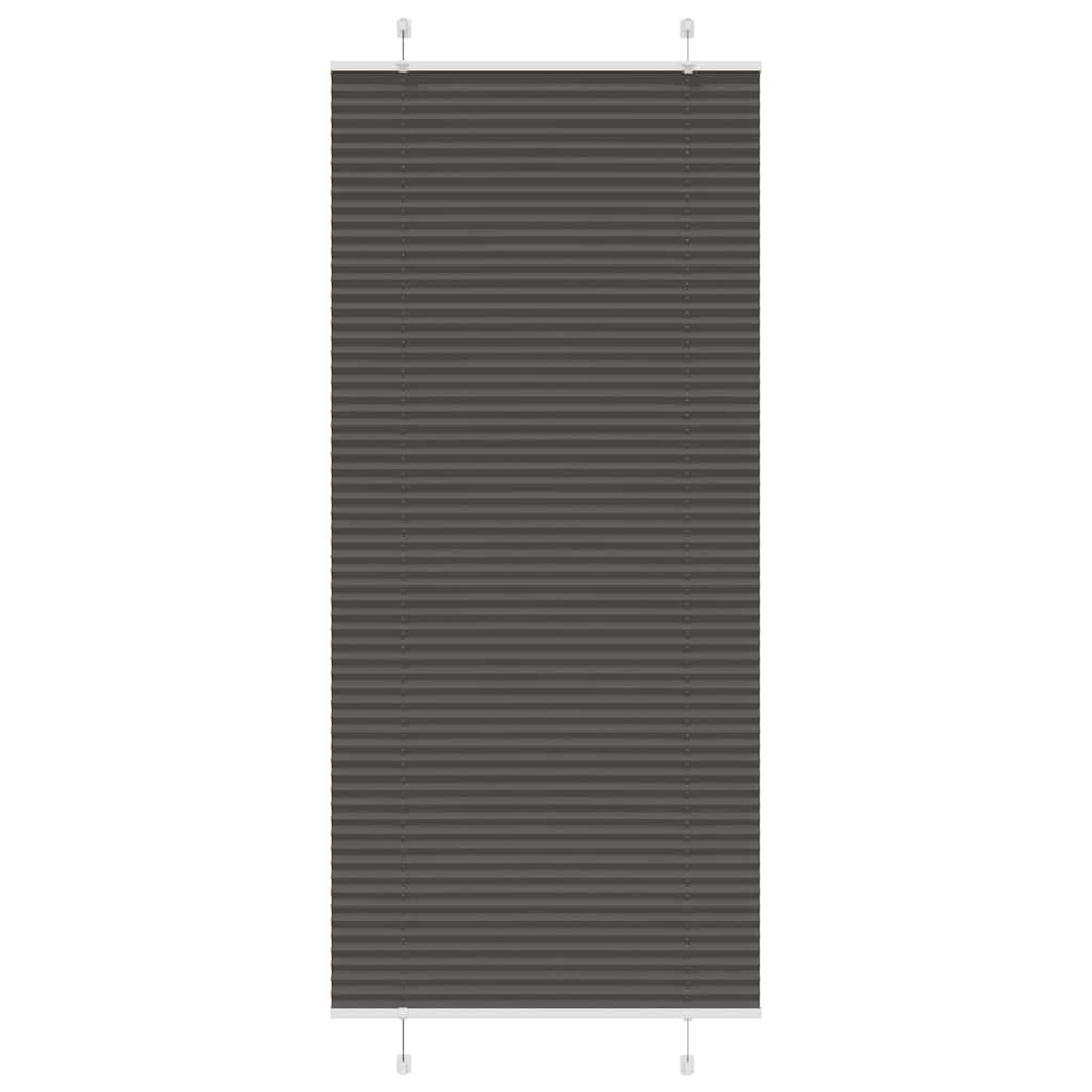 Plisuota žaliuze juoda 90x200 cm audinio plotis 89,4 cm