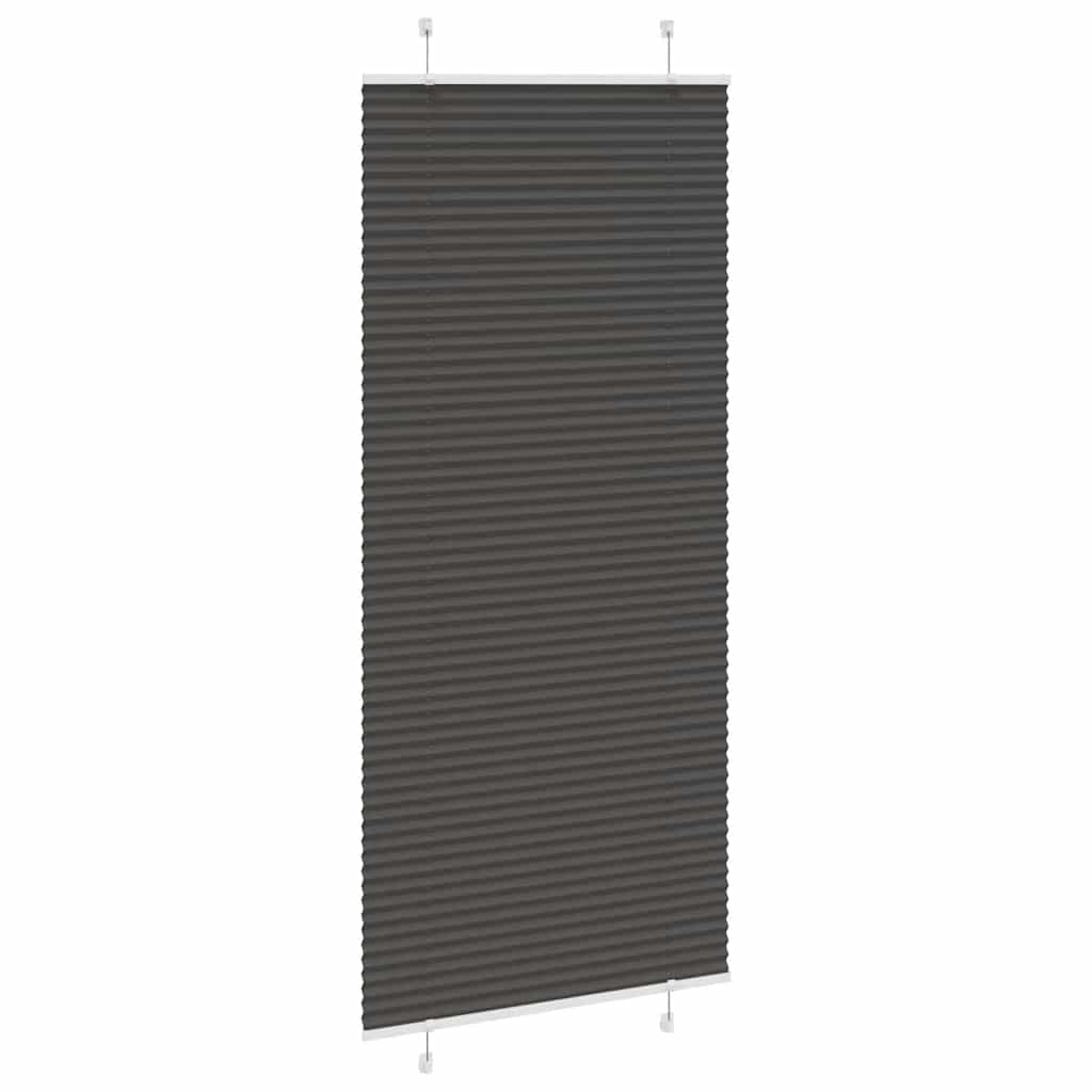 Plisuota žaliuze juoda 90x200 cm audinio plotis 89,4 cm