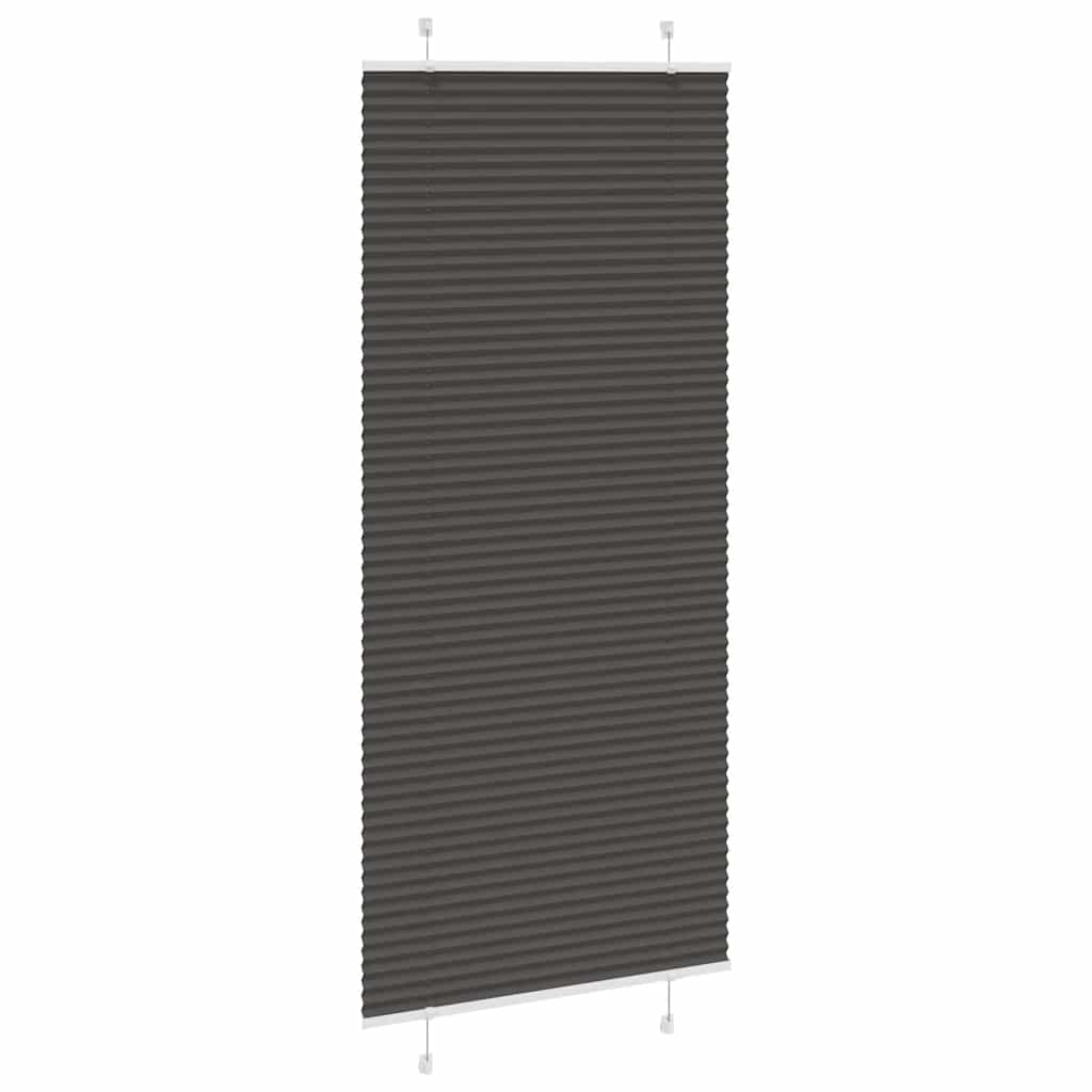 Plisētā žalūzija melna 95x200 cm auduma platums 94,4 cm