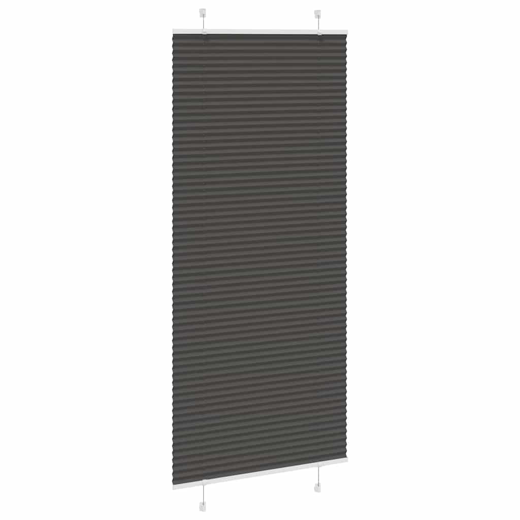 Plisuota žaliuze juoda 100x200 cm audinio plotis 99,4 cm