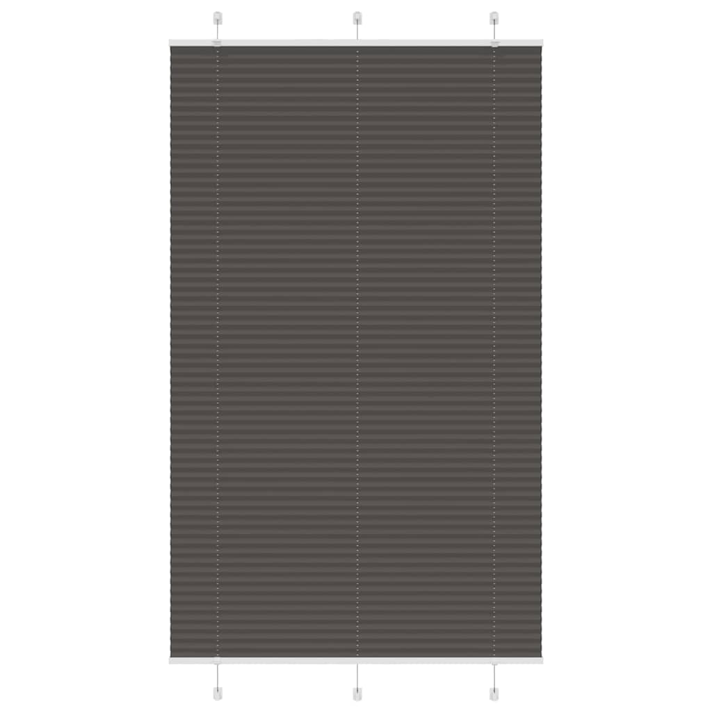 Plisuota žaliuze juoda 115x200 cm audinio plotis 114,4 cm