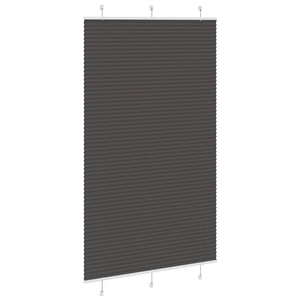 Plisuota žaliuze juoda 115x200 cm audinio plotis 114,4 cm