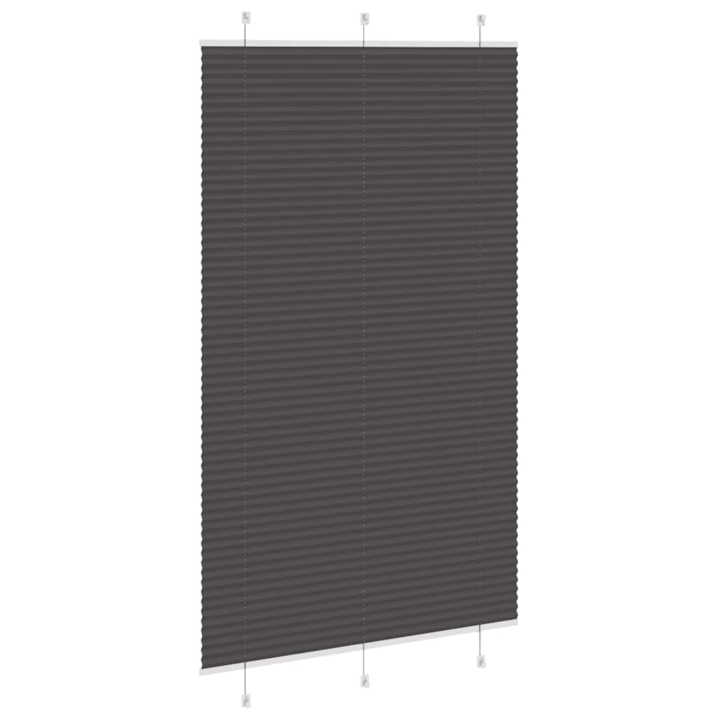 Plisuota žaliuze juoda 115x200 cm audinio plotis 114,4 cm