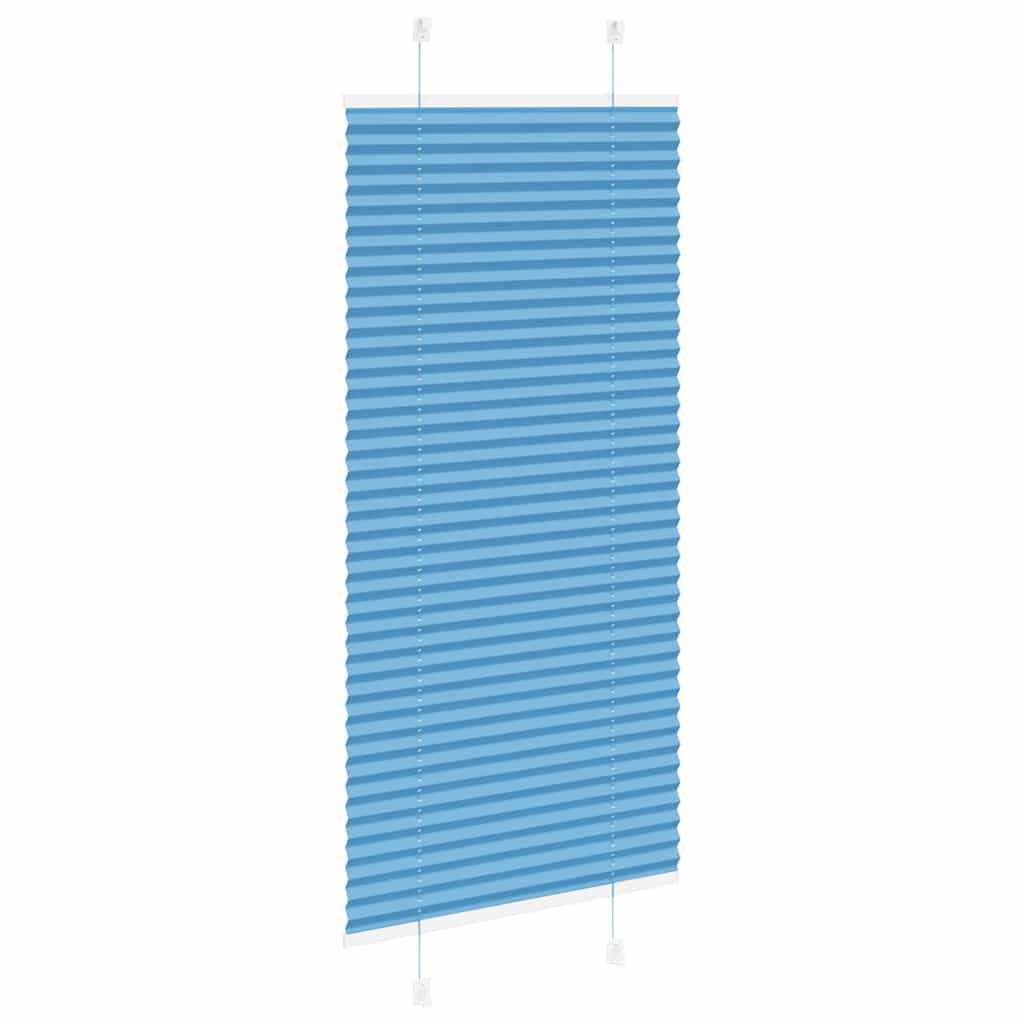 Klostuotos žaliuzės, mėlynos, 65x150 cm, audinys, plotis 64,4 cm, poliesteris