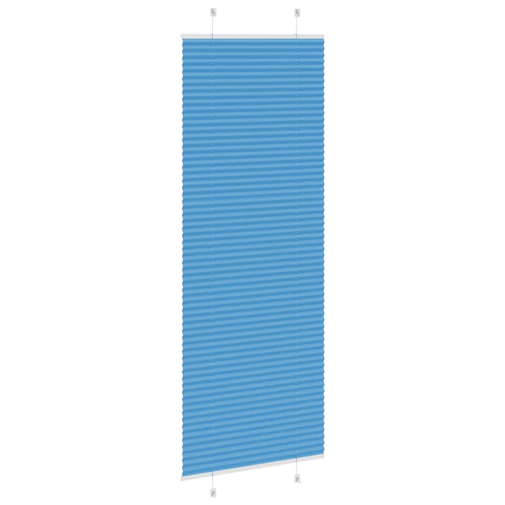 Klostuotos žaliuzės, mėlynos, 80x200 cm, audinys, plotis 79,4 cm, poliesteris