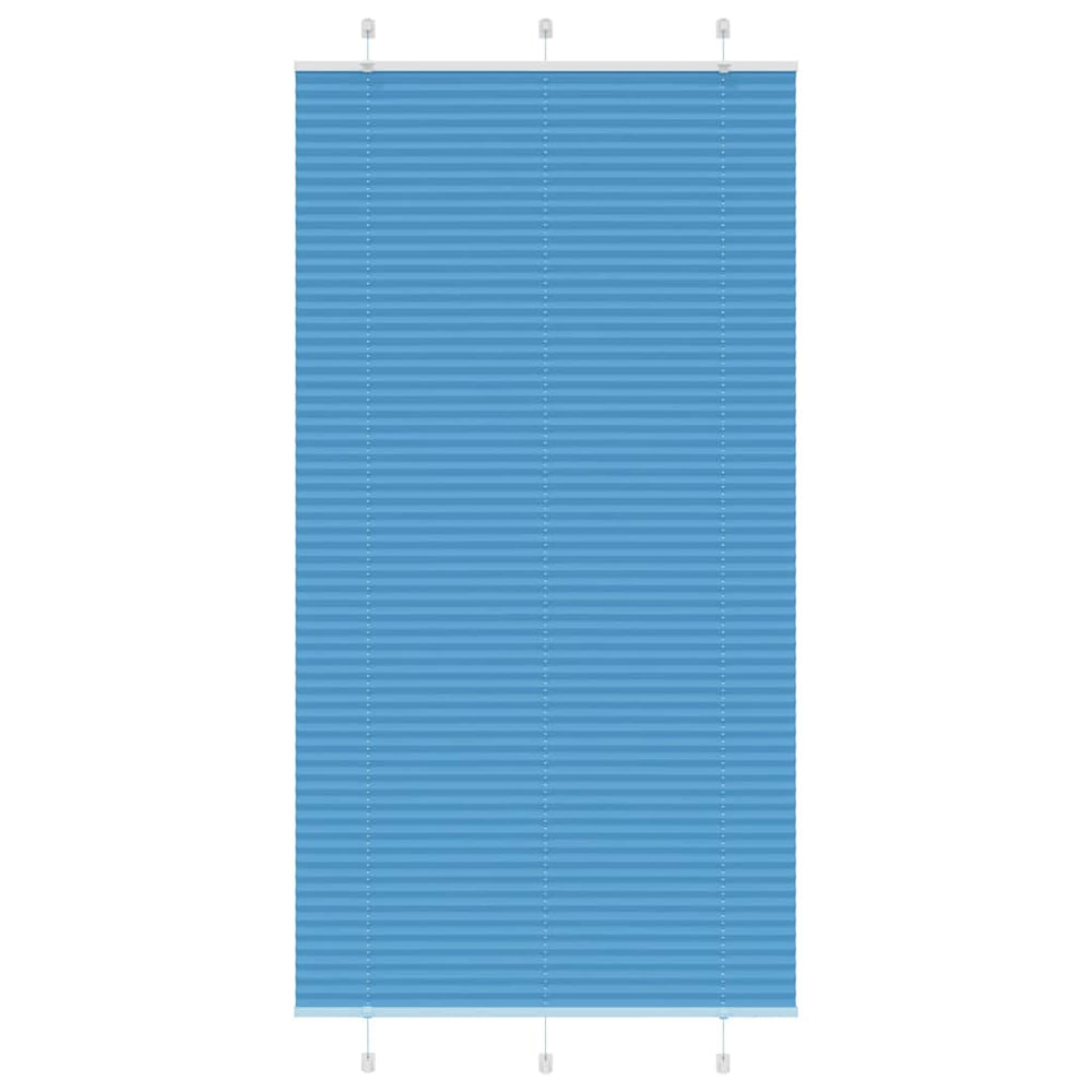Klostuotos žaliuzės, mėlynos, 110x200 cm, audinys, plotis 109,4 cm, poliesteris